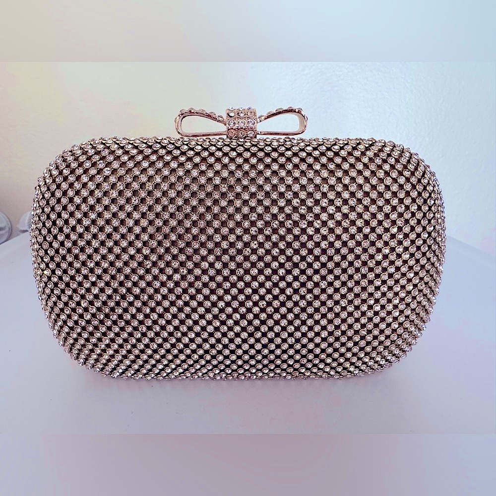 Elegant Rhinestone Minaudiere Clutch